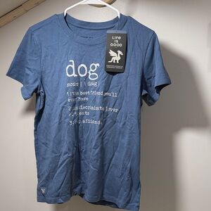 Life Is Good Dog Lover's Tee in Blue